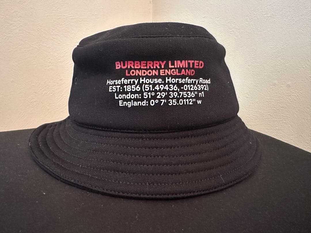 BURBERRY バーバリー スウェット スエット ブラック バケットハット