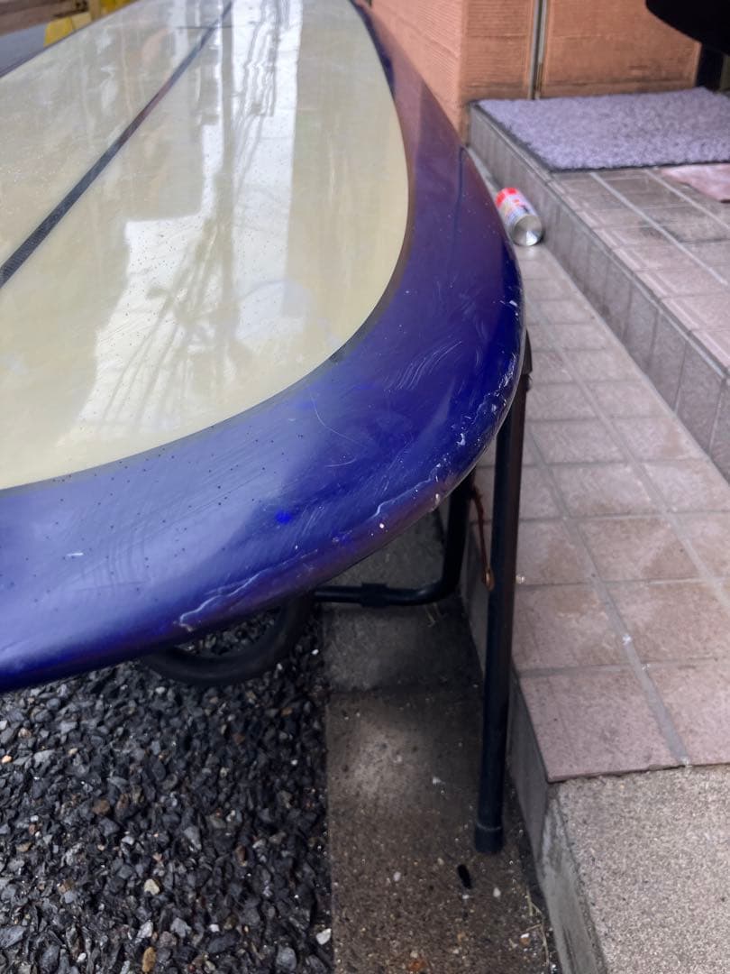 CJ ネルソンフルカーボン10ftシングルフィン ロングボード ネイビーブルー