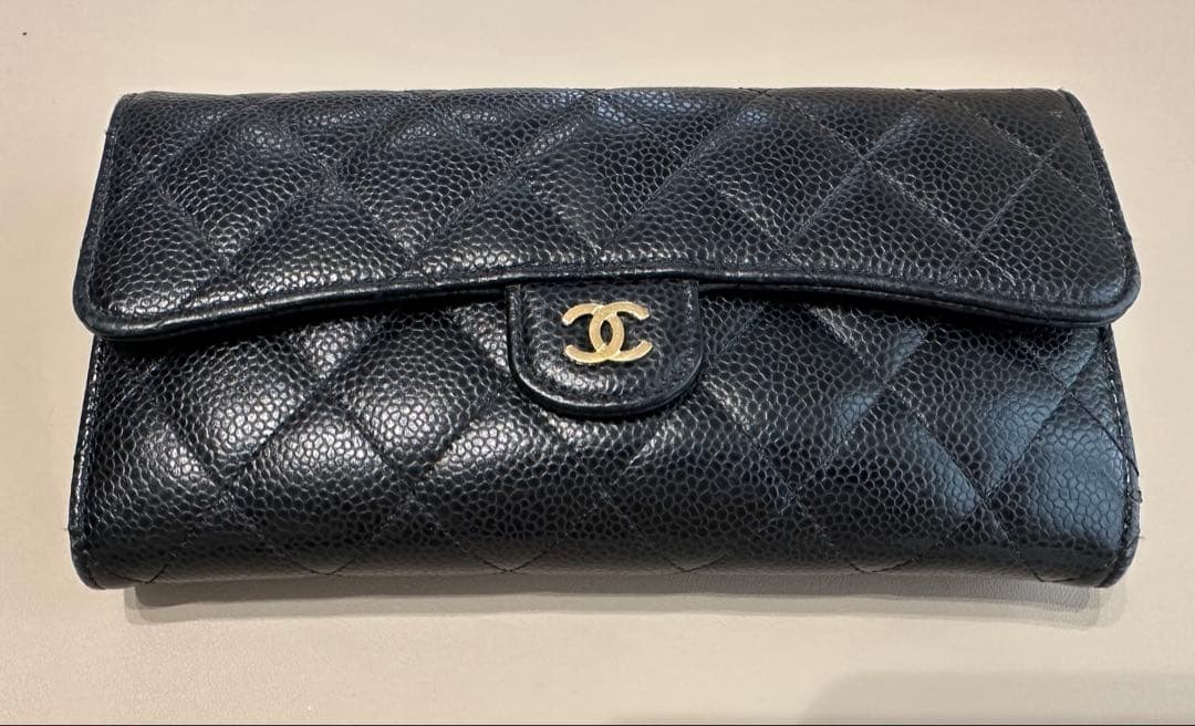 CHANEL マトラッセ ラムスキン 長財布