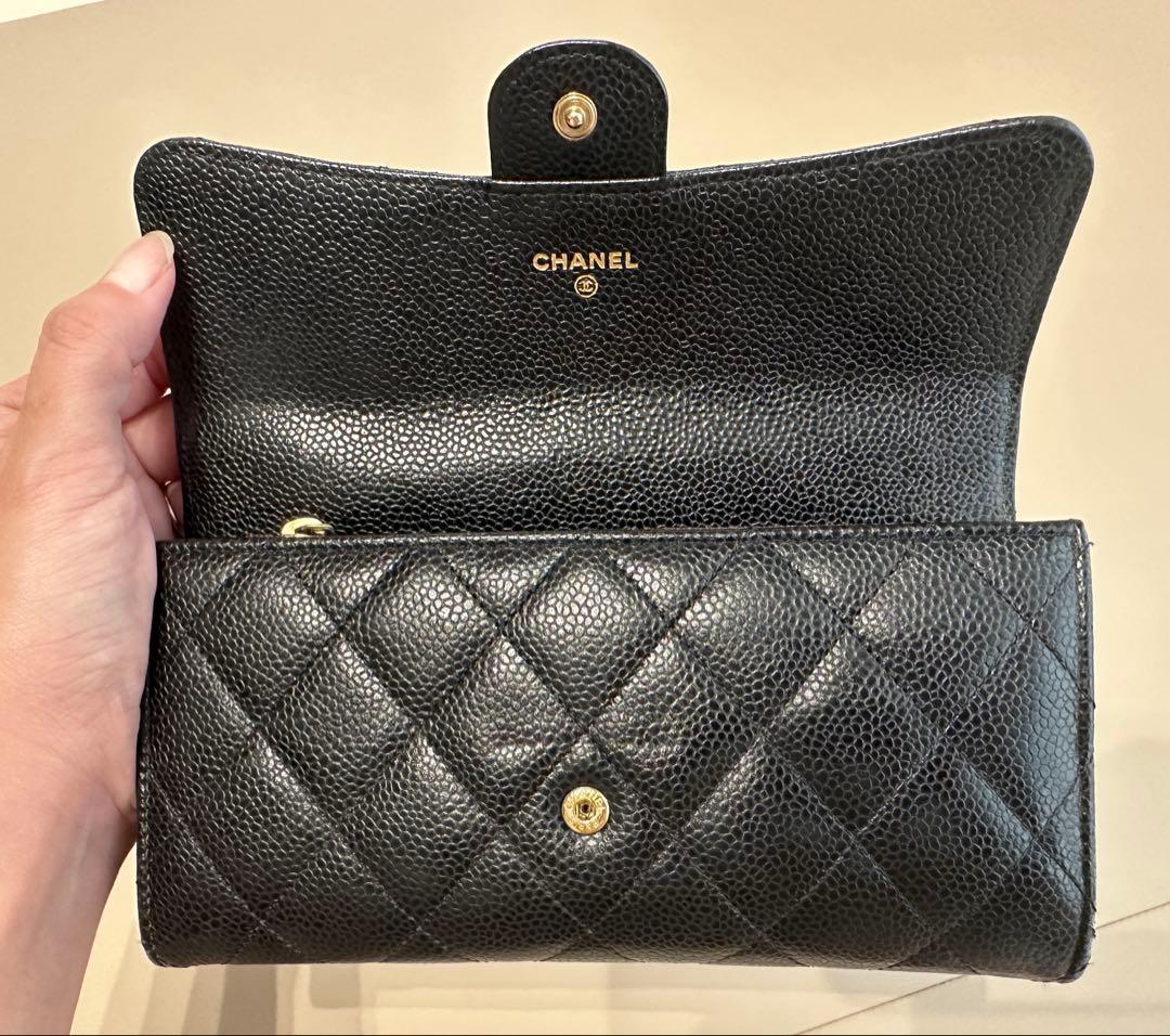 CHANEL マトラッセ ラムスキン 長財布