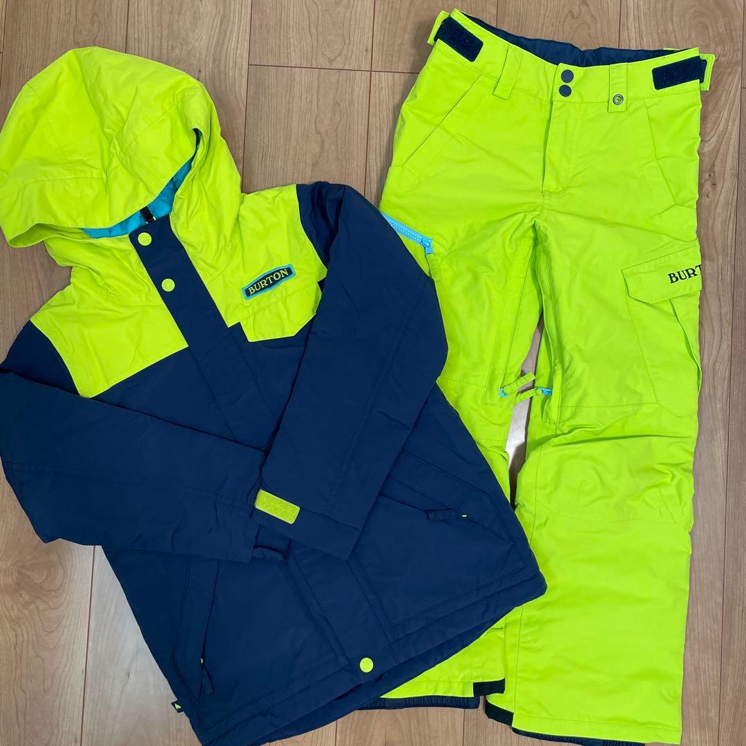 BURTON 子ども用スノーボードウェア ネイビー/ライム　120センチ