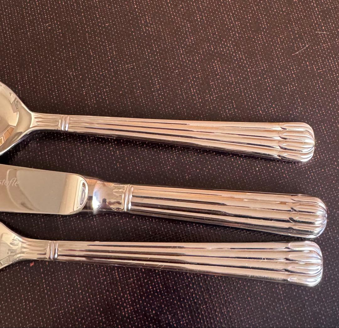 Christofle クリストフル オシリス 3本セット ステンレス ②