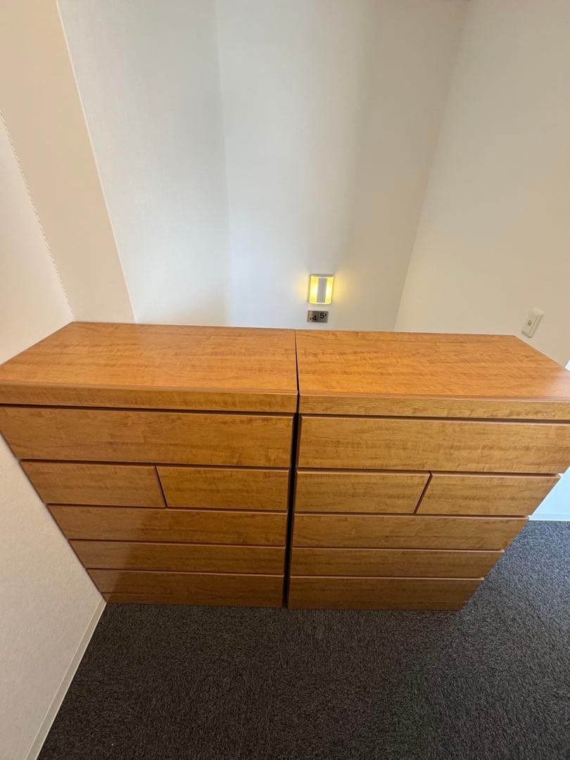 (あむ)ナチュラルウッド チェスト 引き出し