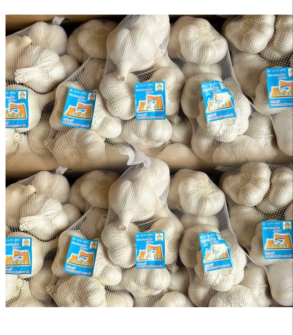青森にんにく　訳ありにんにくMサイズ10キロ　ホワイト六片種にんにく国産にんにく