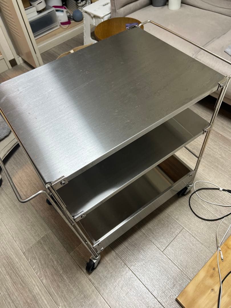 無印良品　ステンレスユニットシェルフ・ワゴンセット