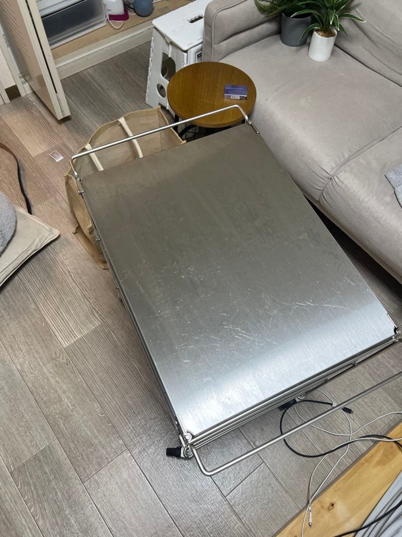 無印良品　ステンレスユニットシェルフ・ワゴンセット