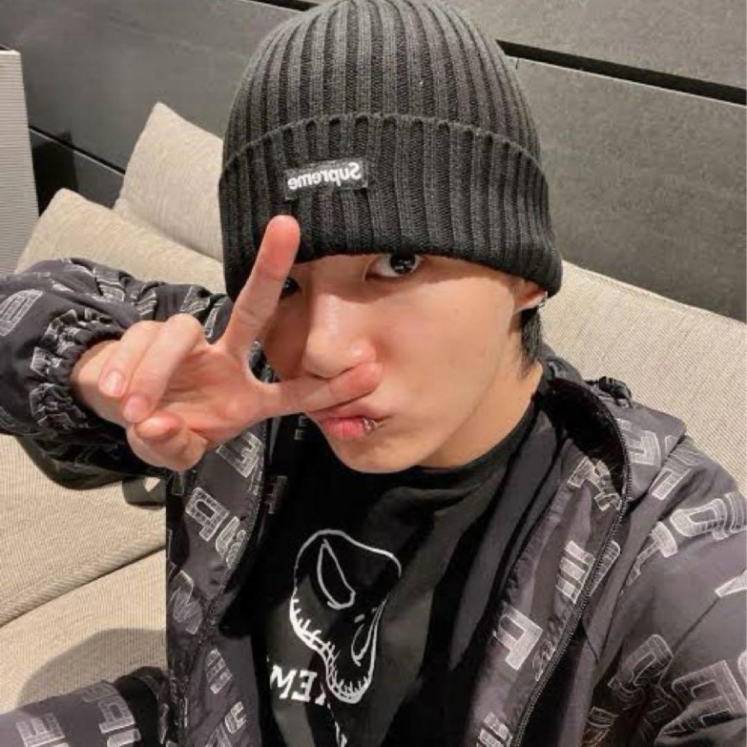 【極美品】 Supreme 25SS Overdyed Beanie 黒