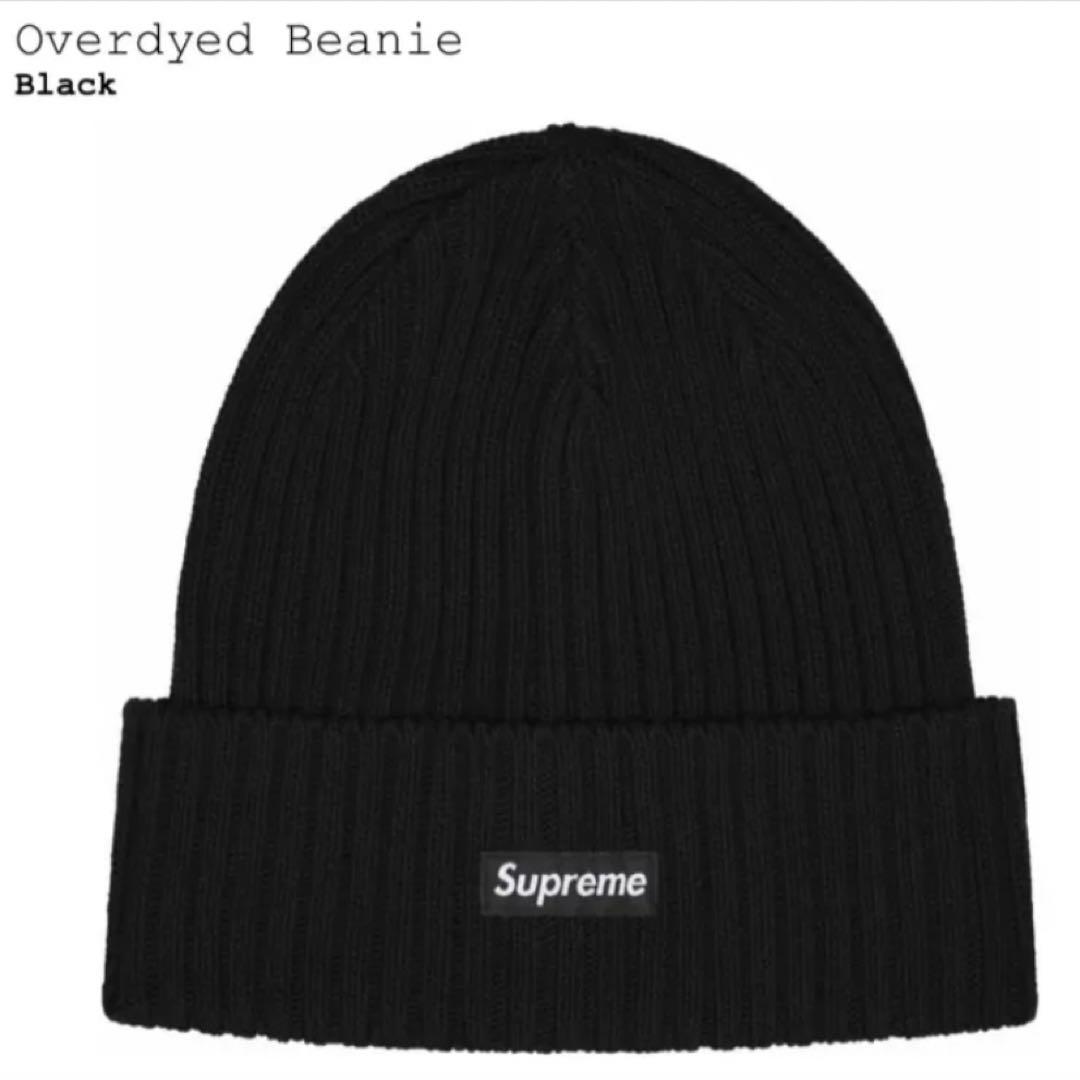 【極美品】 Supreme 25SS Overdyed Beanie 黒