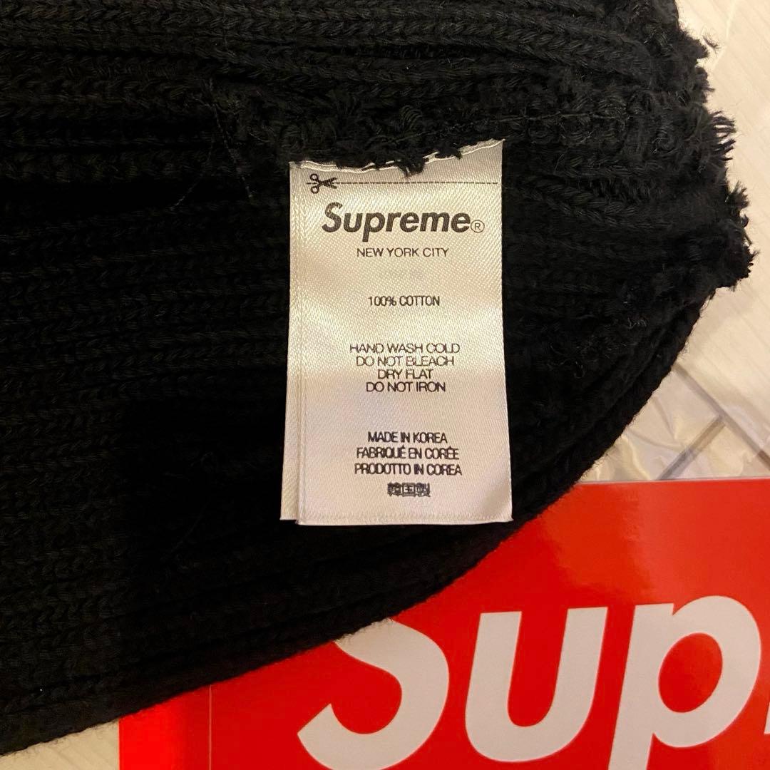 【極美品】 Supreme 25SS Overdyed Beanie 黒