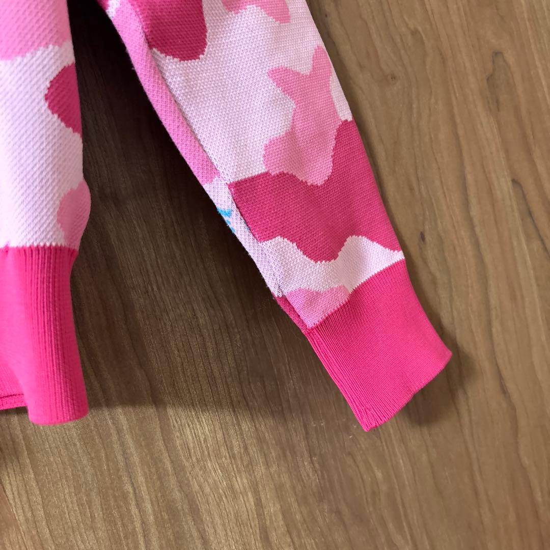 専用　MARK & LONA ニット 迷彩 カモフラ ピンク 36 日本製