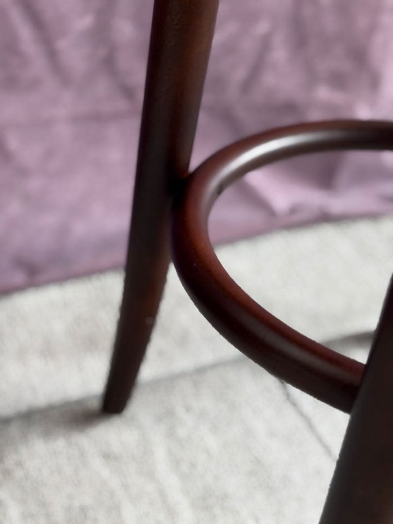 大塚家具 秋田木工 カウンターチェア 「209-C」 ブナ材 ウォールナット色