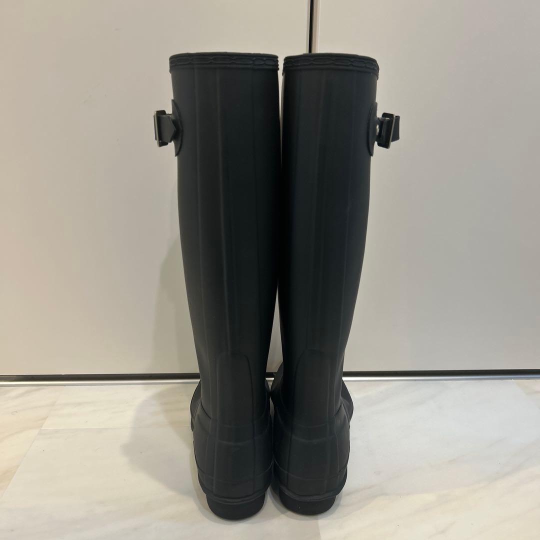 HUNTER ハンター ロングレインブーツ ブラック UK5 美品 定番 人気