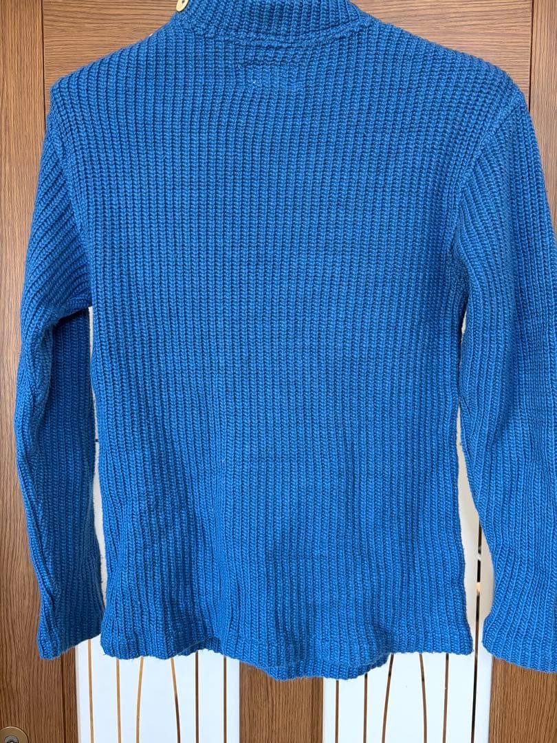 LINK&CHAIN Heavy Gauge マリンセーター 青Lサイズ