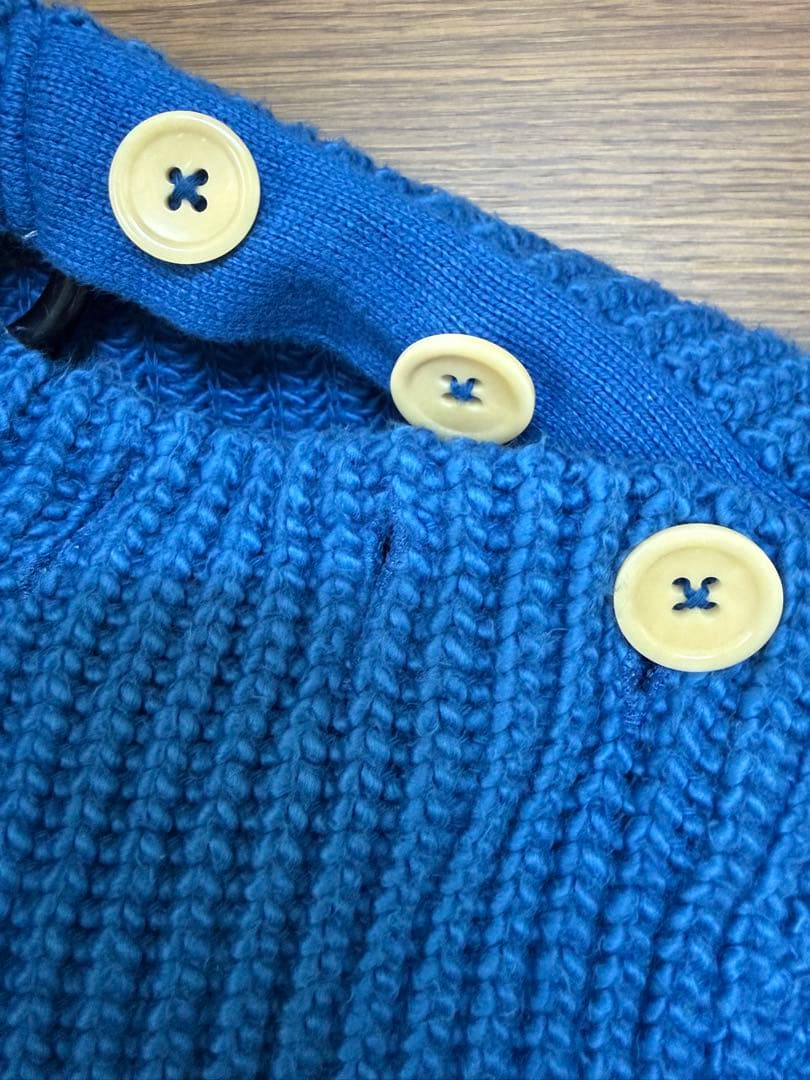 LINK&CHAIN Heavy Gauge マリンセーター 青Lサイズ