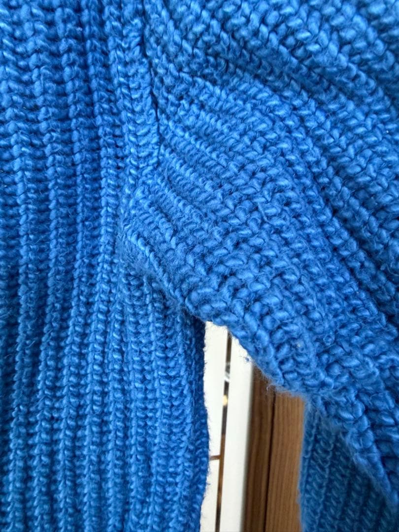 LINK&CHAIN Heavy Gauge マリンセーター 青Lサイズ