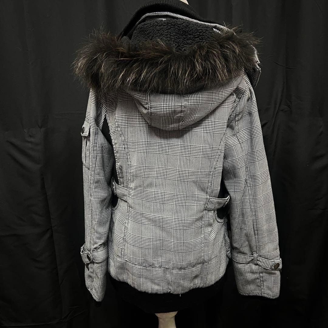 ダークコア　平成ギャル y2k グランジ　ファー　フード　ジャケット　ギミック