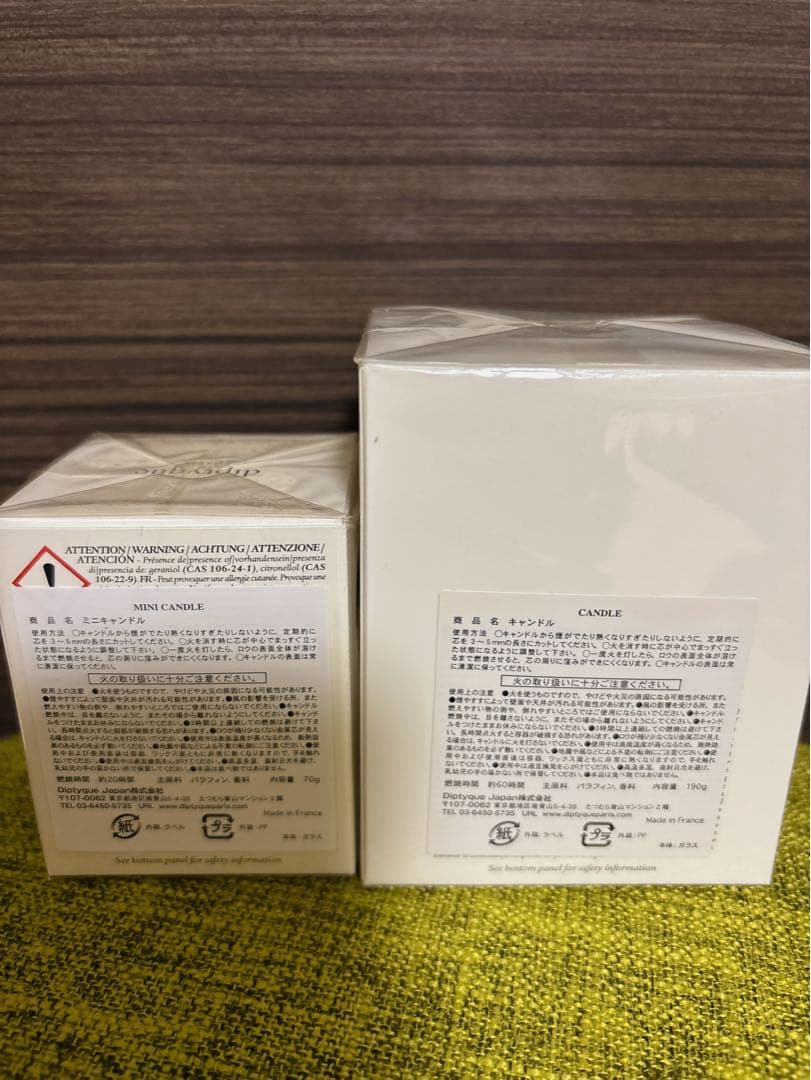 ディップティックキャンドル　べ　ローズ