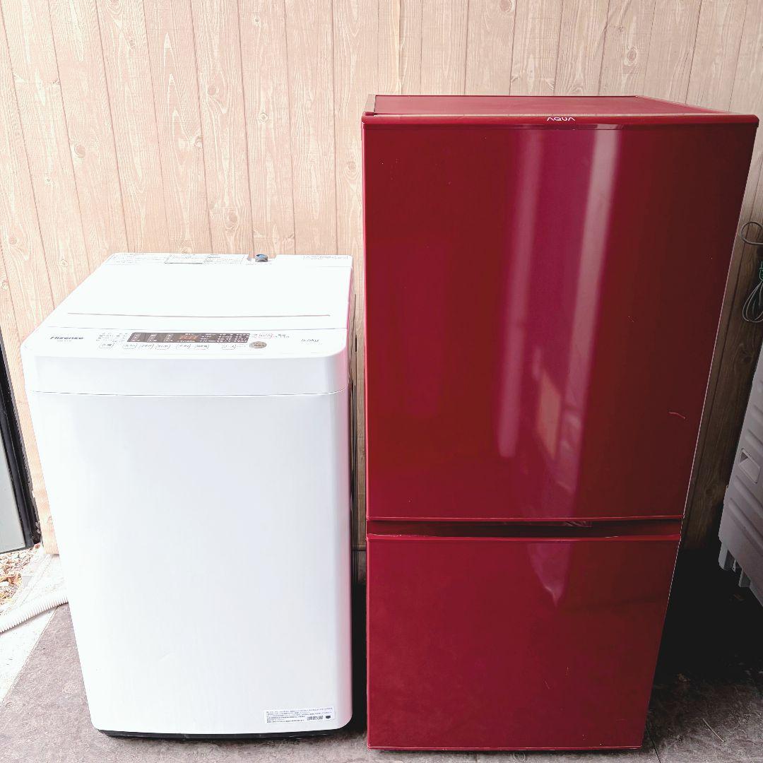 配送設置無料！純正Hisense・AQUAおしゃカラーな2点セット！完動超美品！