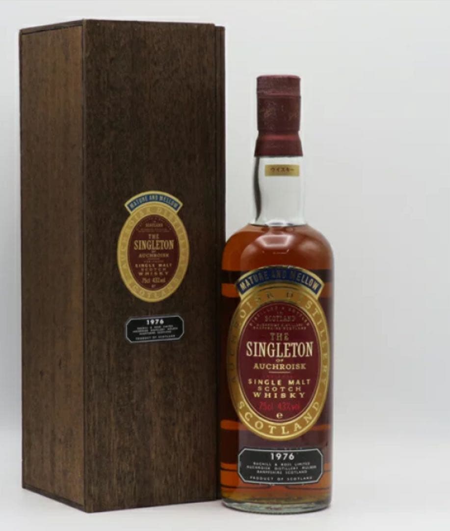 希少【レトロ】シングルトン　1976 43度 750ml 正規品 （専用木箱入）