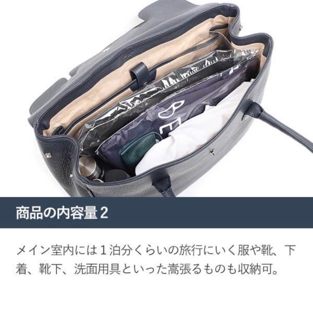 グレー ボックス型 ビジネスバッグ