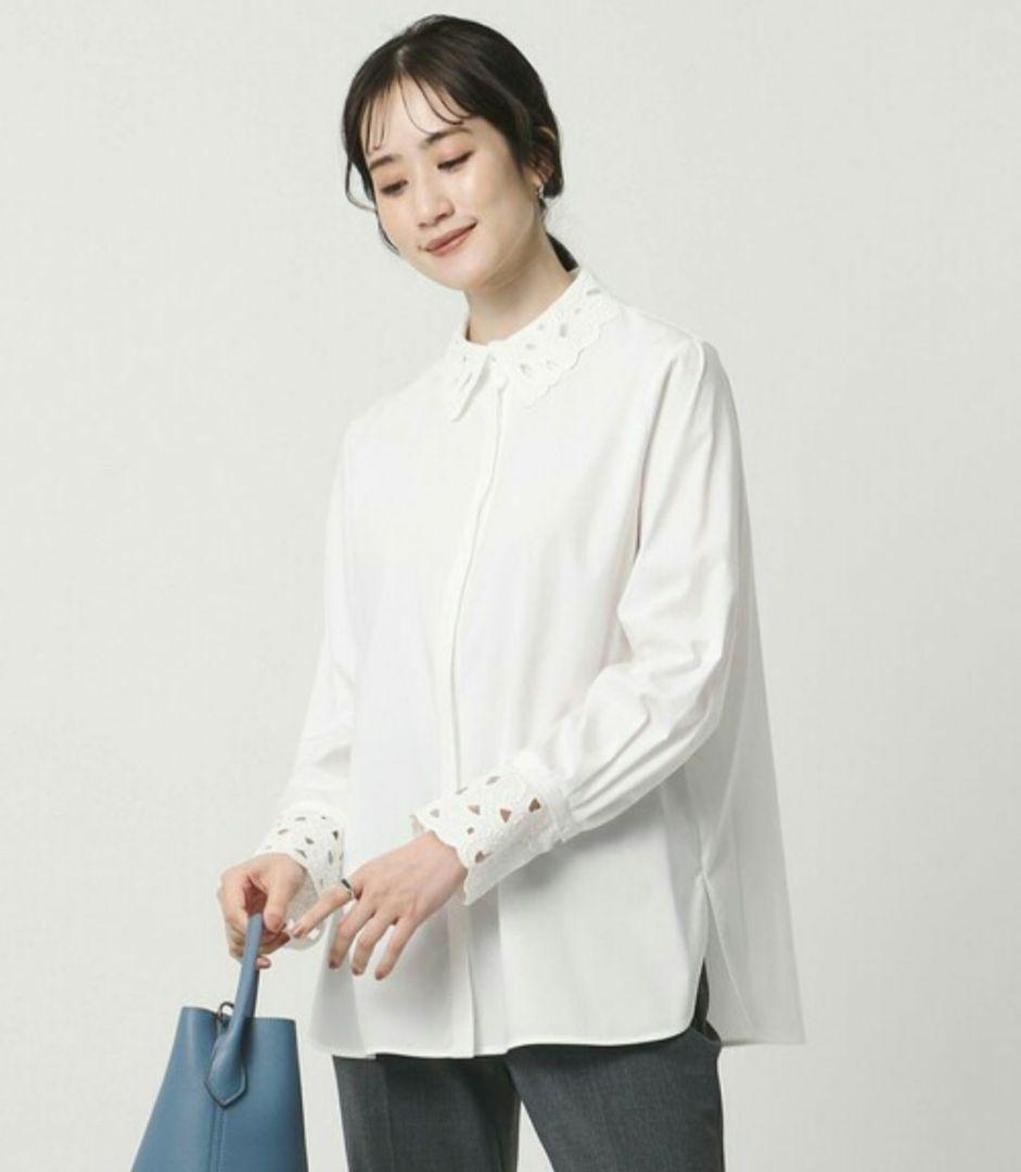 UNITED ARROWS　エンブロイダリーシャツ