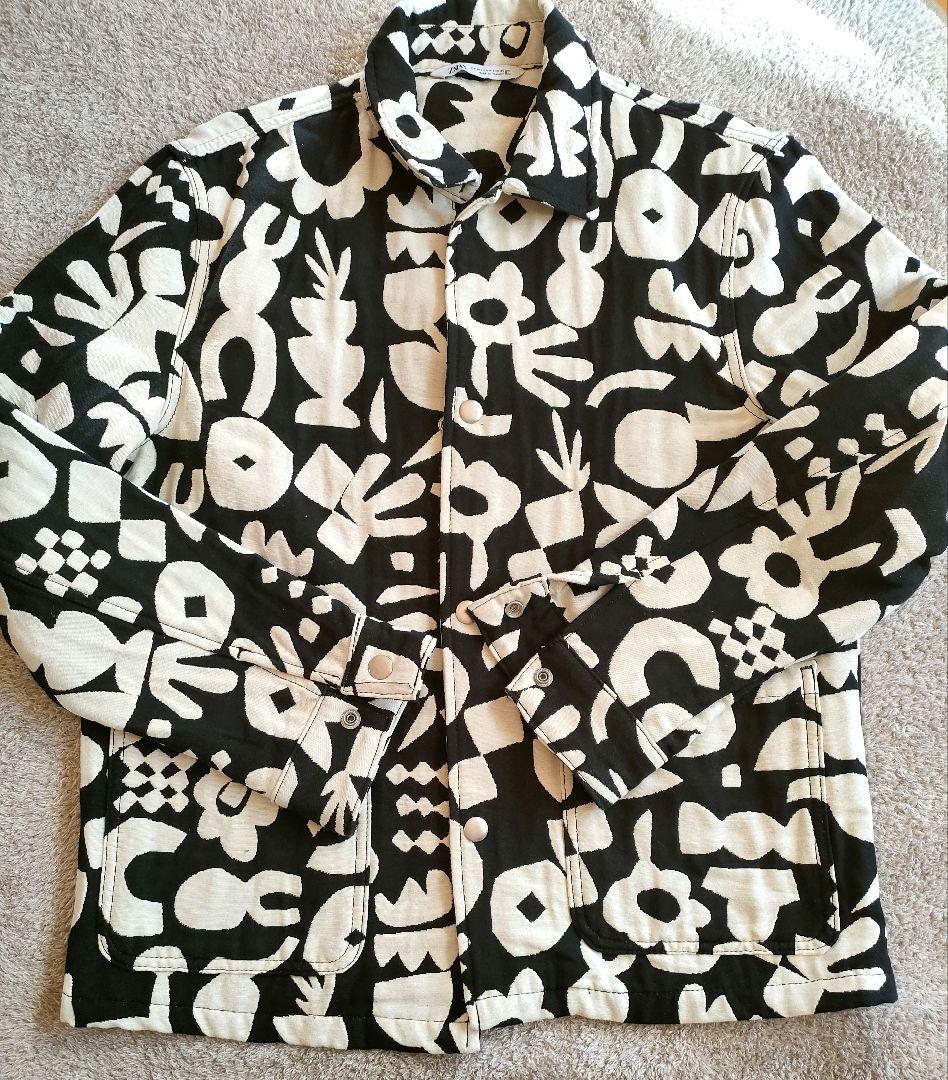 ZARA赤西仁着用人気ジャケット　希少　白黒　シャツ　ジャケット