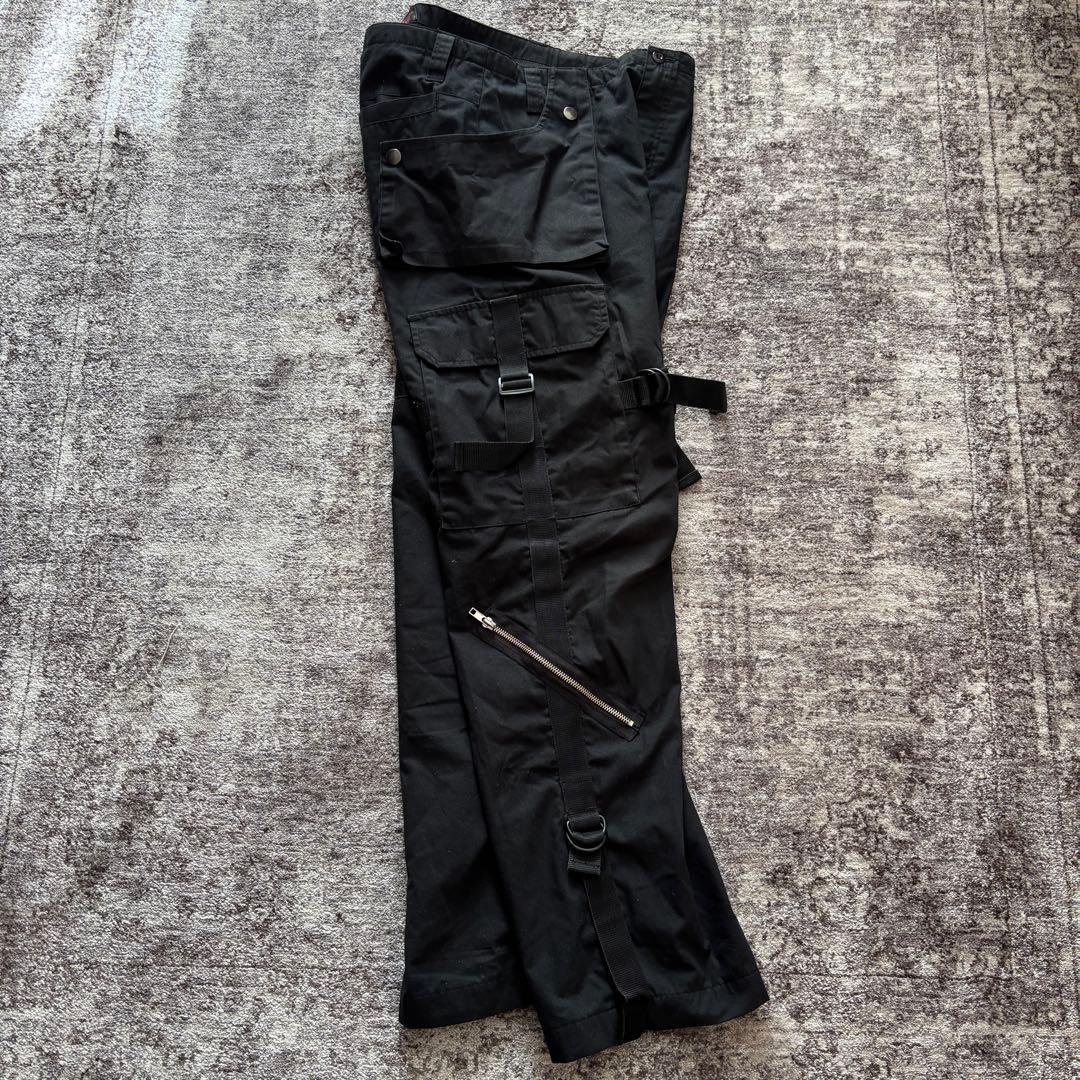 00s archive ボンテージ カーゴパンツ 英字 お兄系 変形 ギミック