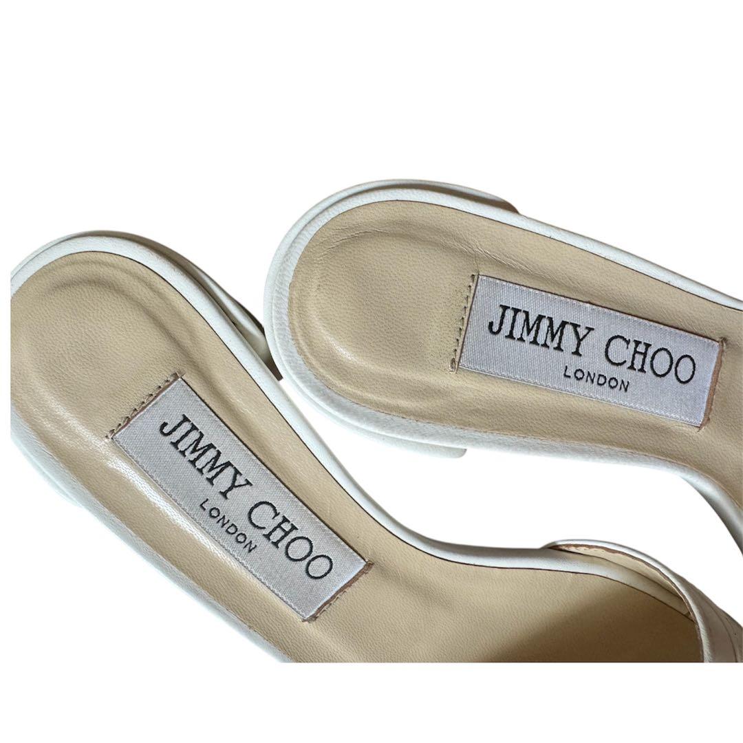 【美品】JIMMY CHOO Cheriミュール ビジューバックル