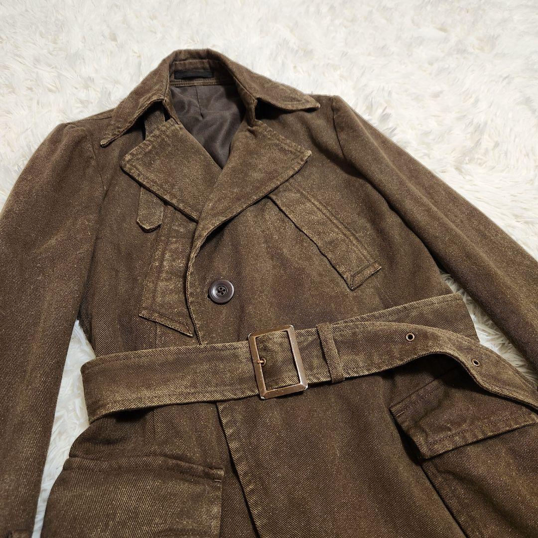 【希少】Y's ヨウジヤマモト 06AW ミリタリーコート ベルト付き