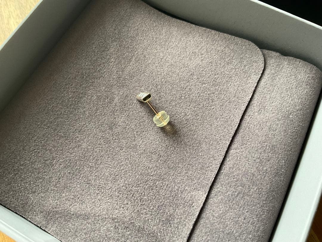 Hirotaka　アイスブルーベリルピアス　10K