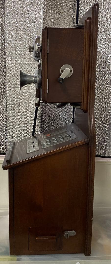 昭和レトロ　クラシックピンクTEL 　アンティーク　電話機　P88-0181-1