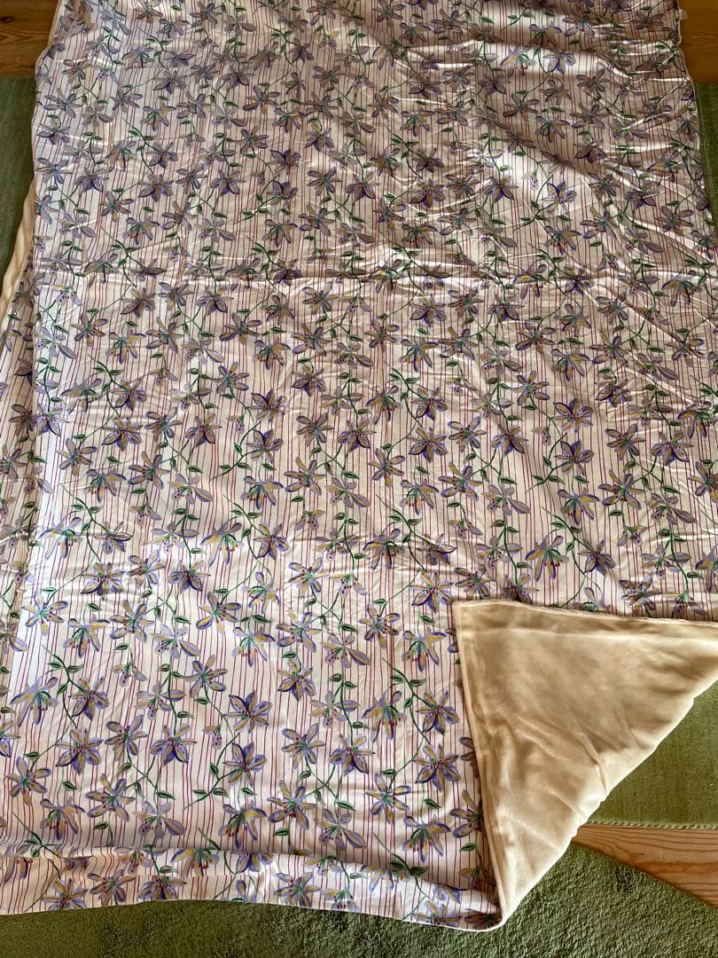 2枚セット【シビラ】掛カバー　裏地あったかフランネル生地　シングル　ムジカ