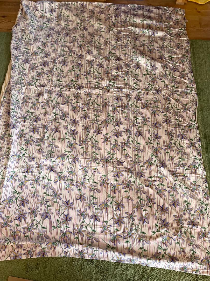 2枚セット【シビラ】掛カバー　裏地あったかフランネル生地　シングル　ムジカ