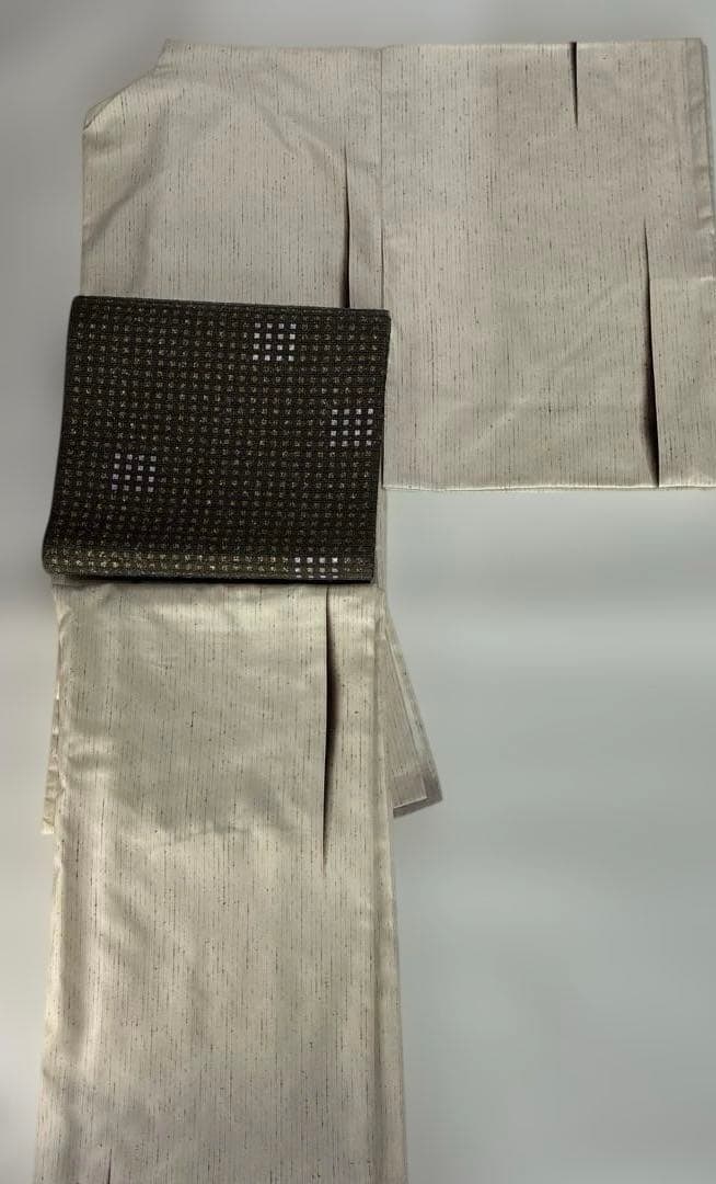 専用です　ぜんまい紬　縞　裄68