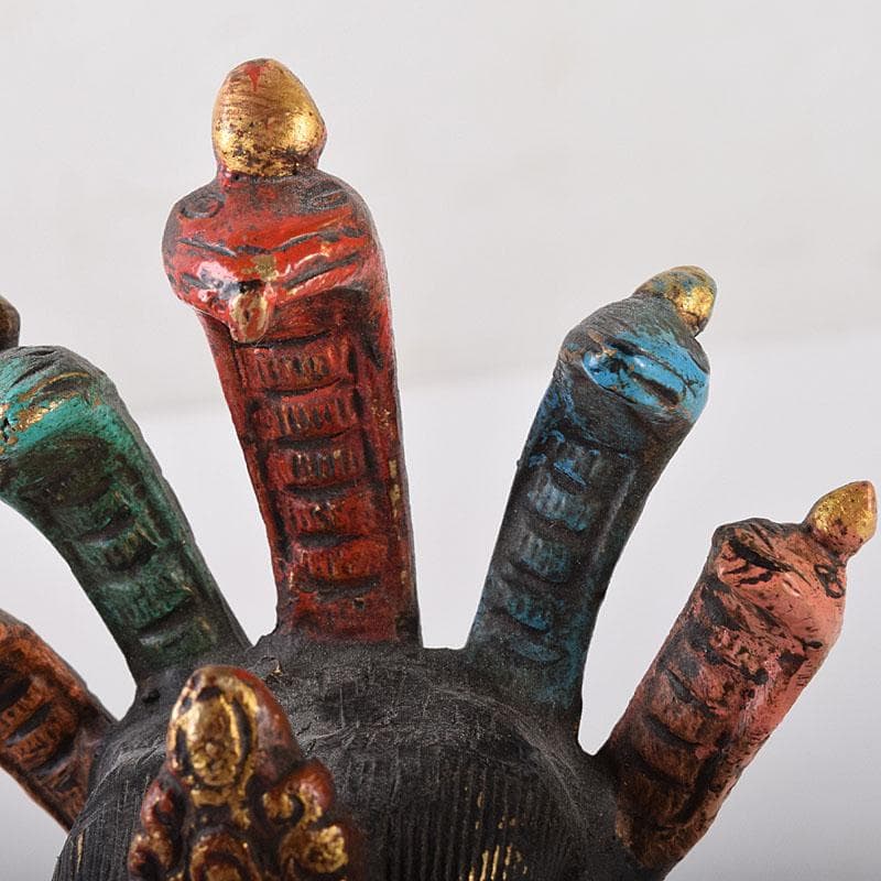 仏教美術　古銅鍍金彩色　彩繪描金嵌寶石　チベット仏　仏像　置物　V　8118