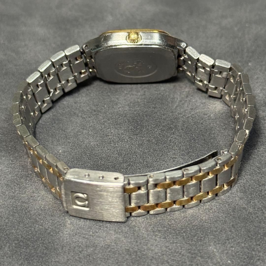 オメガ シーマスター スクエア レディース コンビカラー クォーツ 電池交換済み