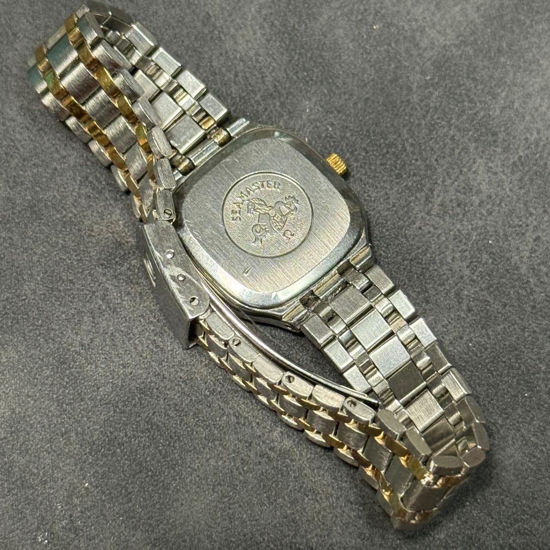 オメガ シーマスター スクエア レディース コンビカラー クォーツ 電池交換済み