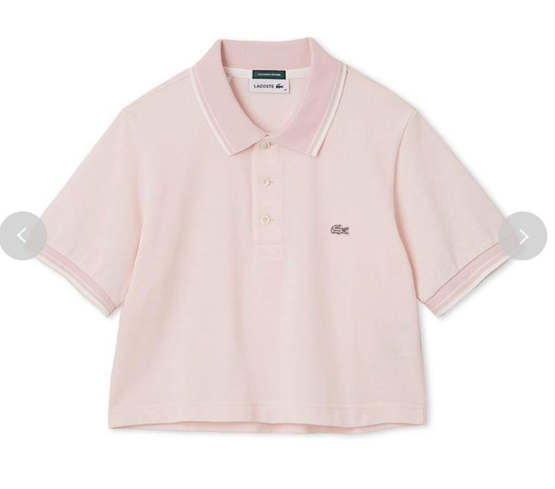 LACOSTE for SNIDELのクロップド丈ポロシャツ