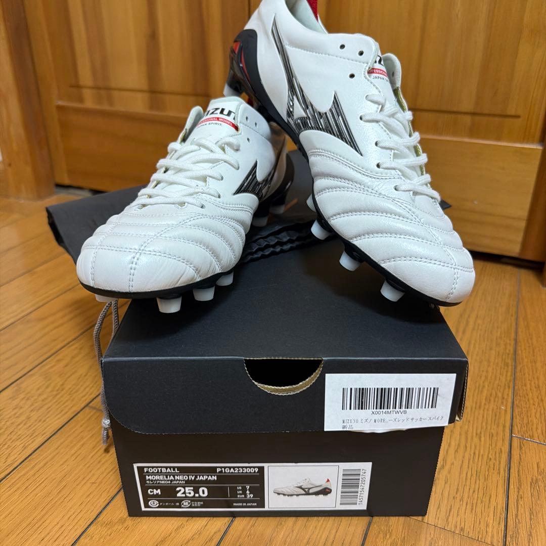 ミズノ 新品 モレリア ネオ ⅳ ジャパン スパイク 25.0cm