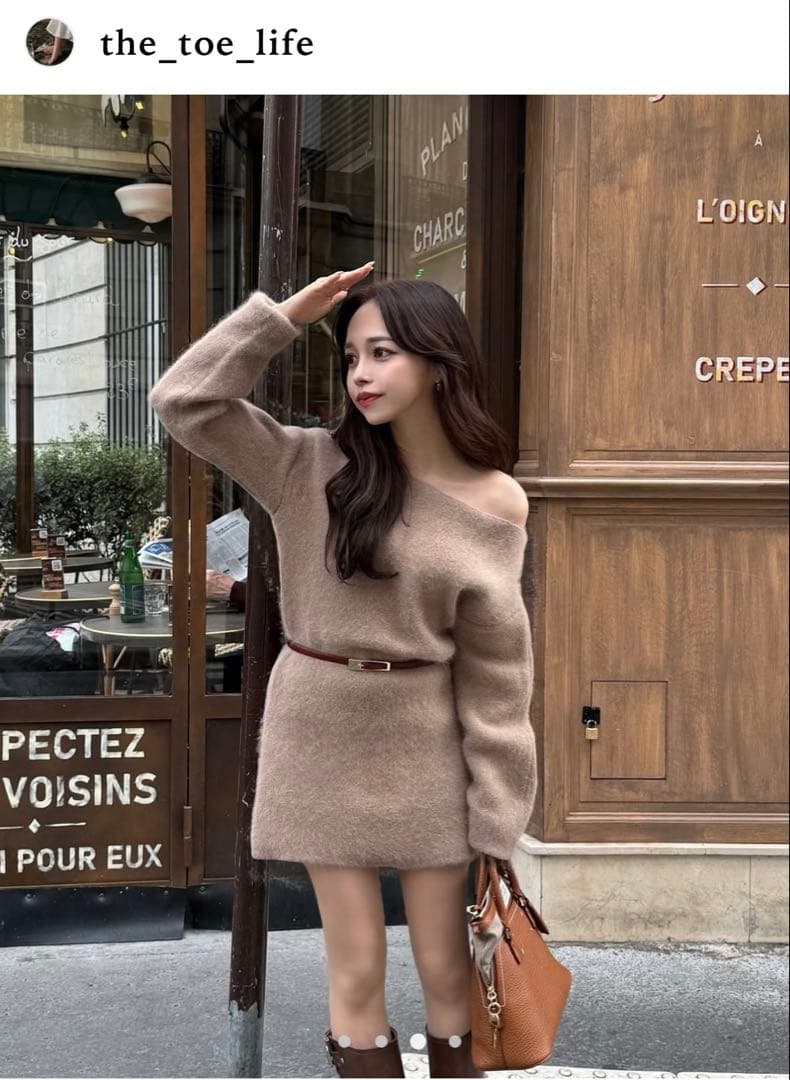 ワンピース THE TOE Richmond Angora Sweater