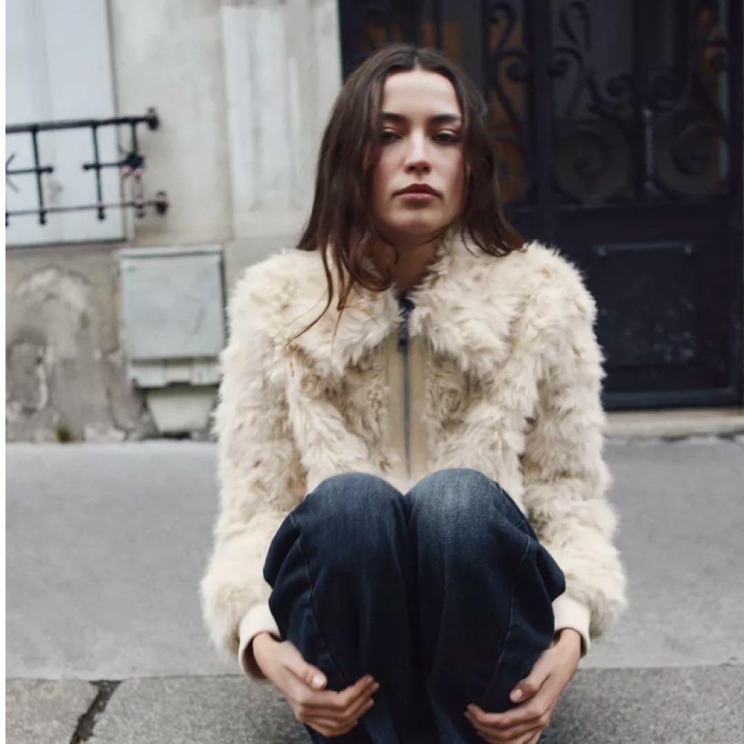 【新品未使用】♡ZARA♡ フェイクファーボンバージャケット Mサイズ