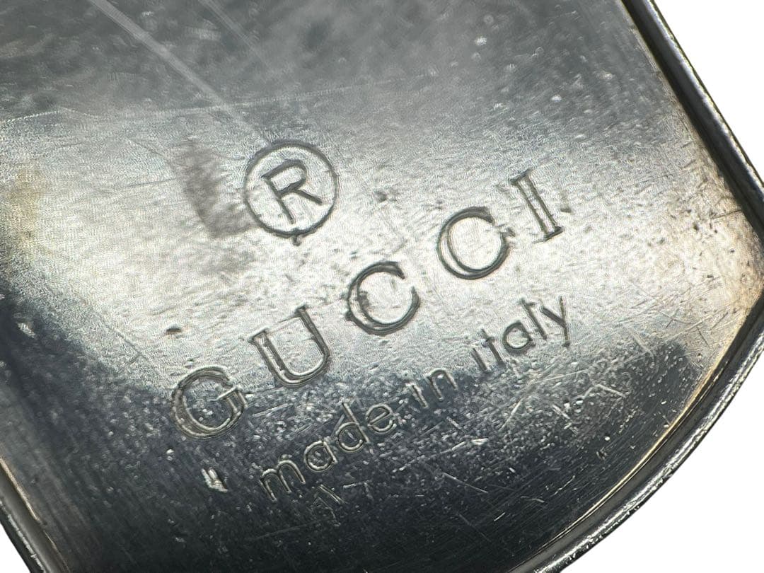 GUCCI ドッグタグ メタル製 専用ポーチ付 silver925
