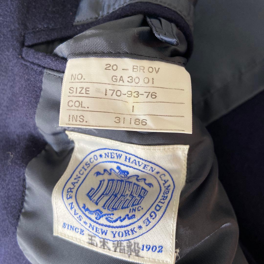 美品J.PRESS ジェイプレス　ブレザー　紺ブレ　ロゴ金ボタン　3B ネイビー