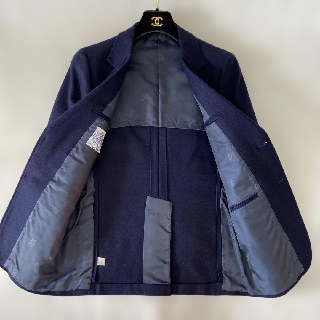 美品J.PRESS ジェイプレス　ブレザー　紺ブレ　ロゴ金ボタン　3B ネイビー