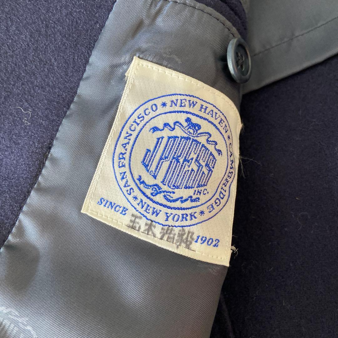 美品J.PRESS ジェイプレス　ブレザー　紺ブレ　ロゴ金ボタン　3B ネイビー