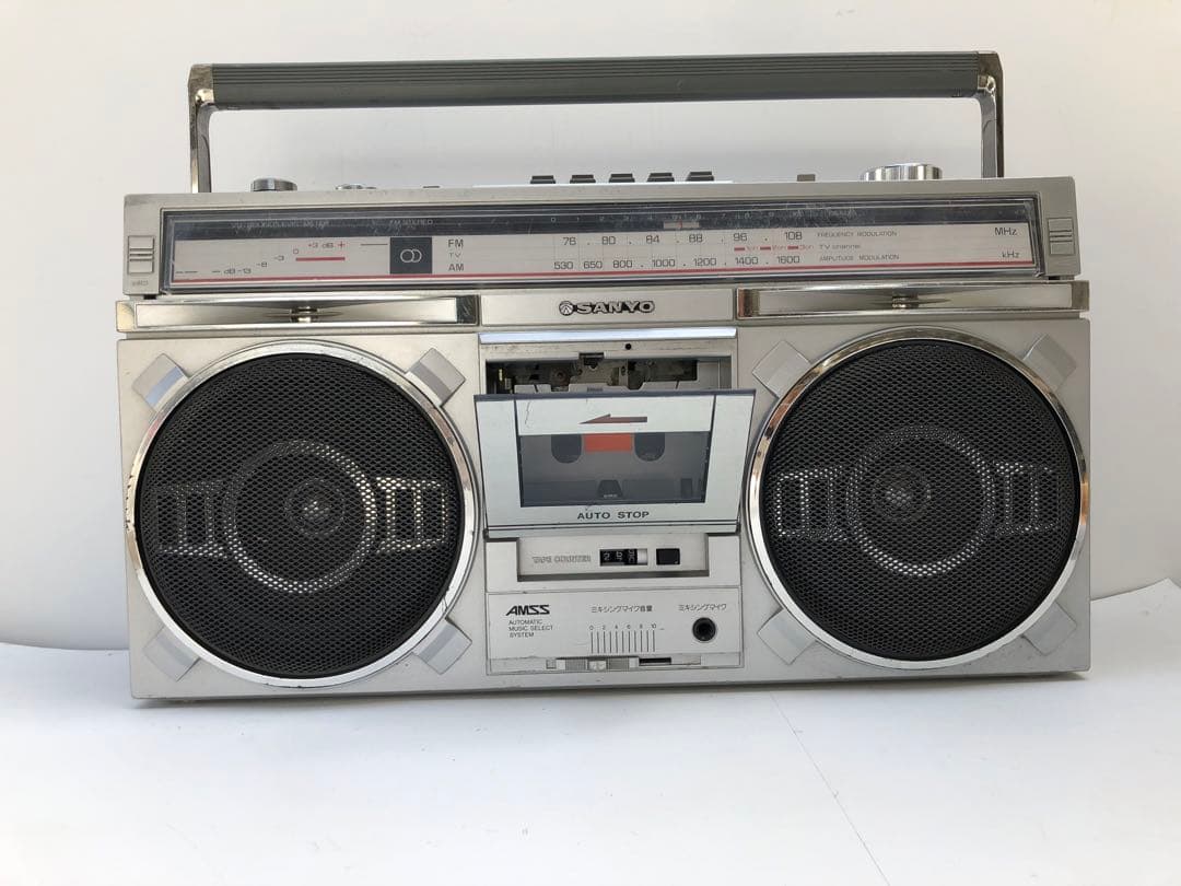 サンヨーMR-X1 ステレオ ラジオカセットレコーダー 動作訳あり(D162)