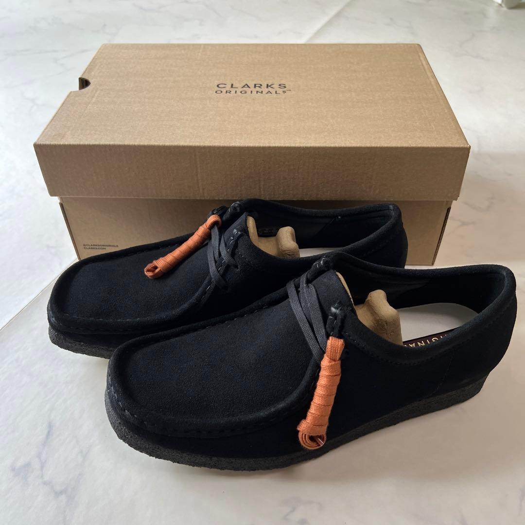 CLARKSクラークス Wallabee メンズ ワラビー スエード ブラック