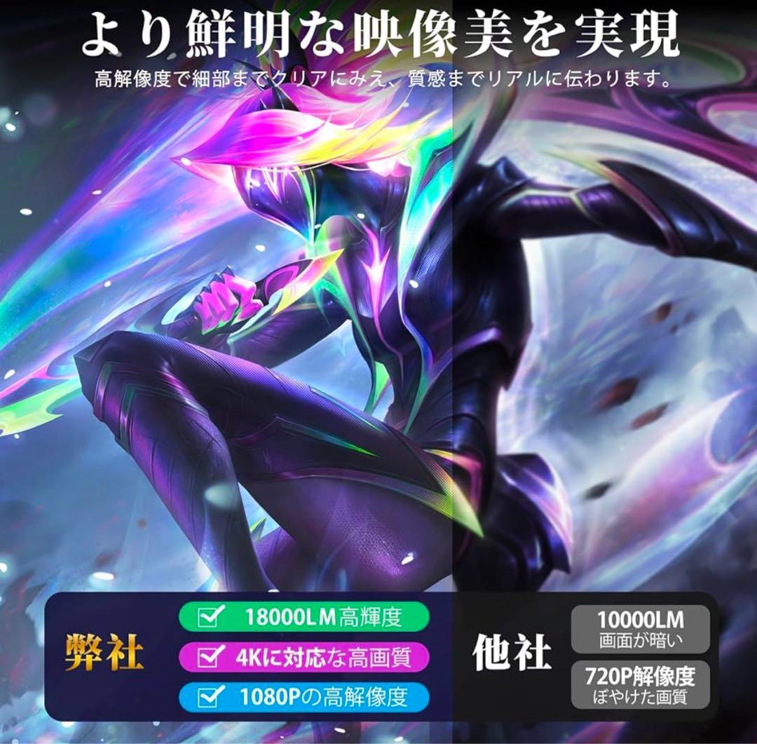 プロジェクター 家庭　新品未使用　4K対応Android TVBluetooth