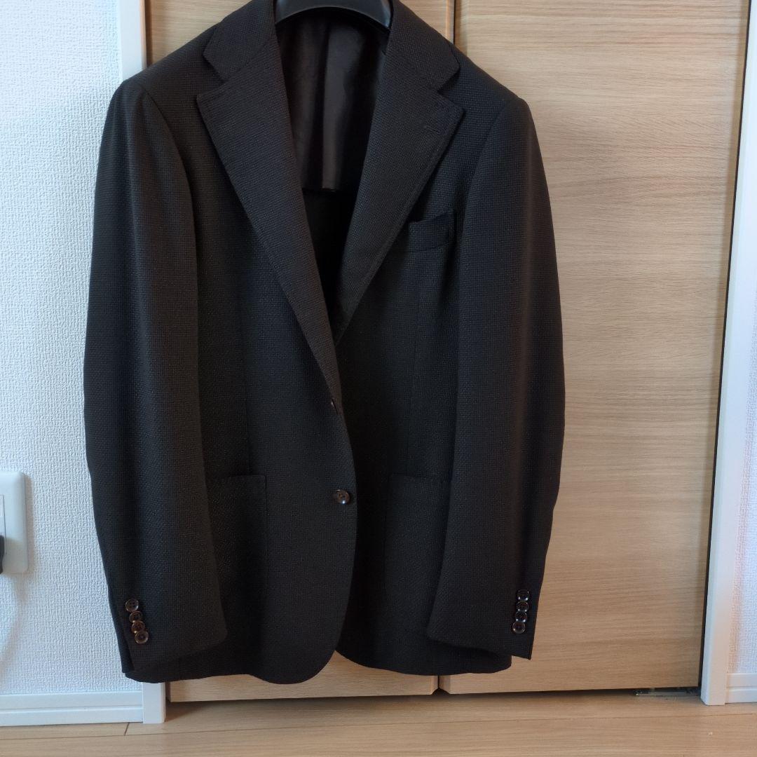 リングヂャケット　ダークブラウンシングルボタン テーラードジャケット