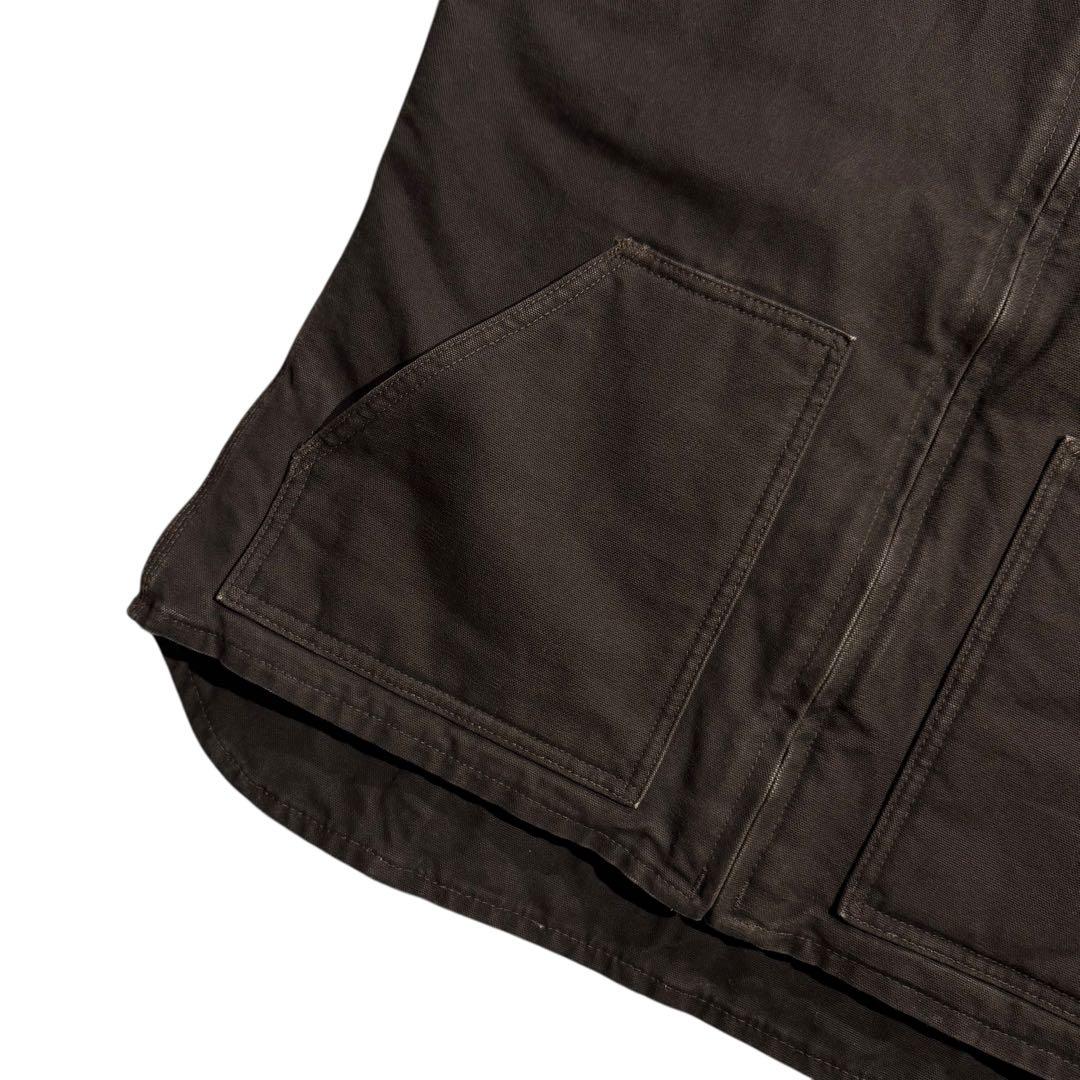 カーハート ダックベスト 裏ボア フルジップ ワークウェア ビンテージ USA